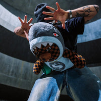 MONEY BEAR IN SHARK COSTUME BEAR BACKPACK