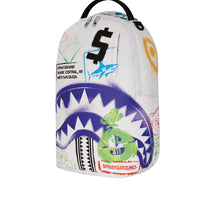 SHARK CENTRAL STENCILS WHITE DLXSV BACKPACK
