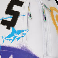 SHARK CENTRAL STENCILS WHITE DLXSV BACKPACK