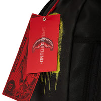 SHARK CENTRAL STENCILS- BLACK DLXSV BACKPACK