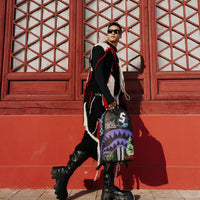 SHARK CENTRAL STENCILS- BLACK DLXSV BACKPACK