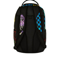 SHARK CENTRAL STENCILS- BLACK DLXSV BACKPACK