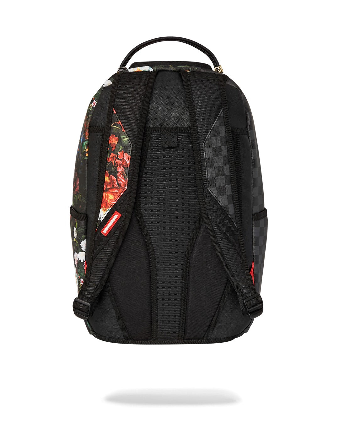 SPLIT PINK FLORAL CHECK DLXSV BACKPACK