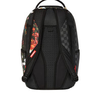 SPLIT PINK FLORAL CHECK DLXSV BACKPACK