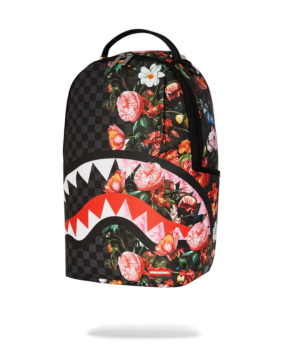 SPLIT PINK FLORAL CHECK DLXSV BACKPACK