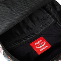 SPLIT PINK FLORAL CHECK DLXSV BACKPACK