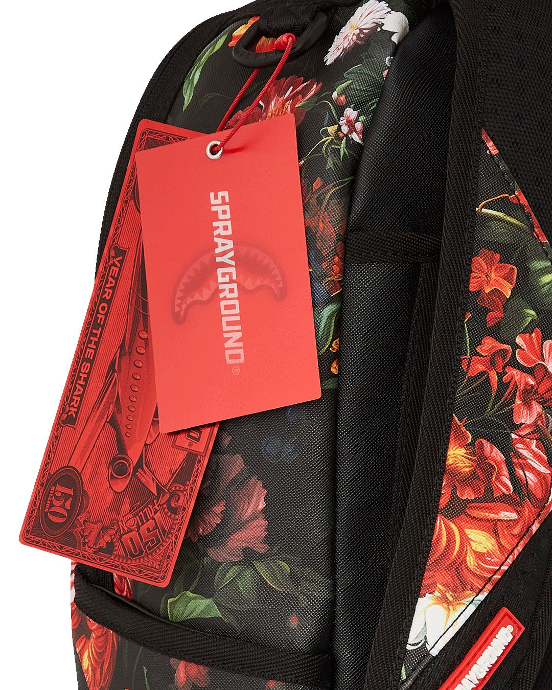 SPLIT PINK FLORAL CHECK DLXSV BACKPACK