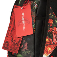 SPLIT PINK FLORAL CHECK DLXSV BACKPACK