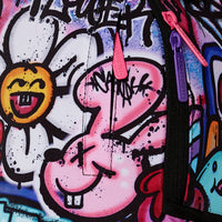 GIRLY GRAFFITI PRINT DLXR BACKPACK