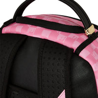 PINK AND BLACK DRIP CHECK DLXSV BACKPACK