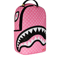 PINK AND BLACK DRIP CHECK DLXSV BACKPACK