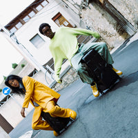 HALF SPRITZ BLACK/GREY CHECK CARRY-ON LUGGAGE