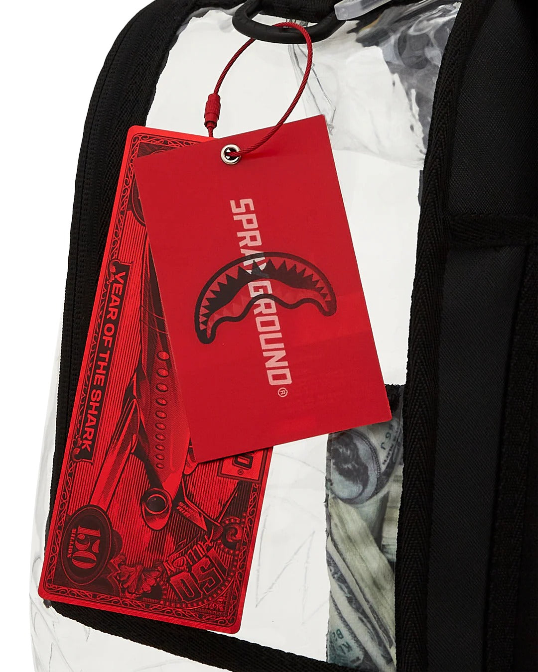 MONEY PILE DLXS CLEAR BACKPACK