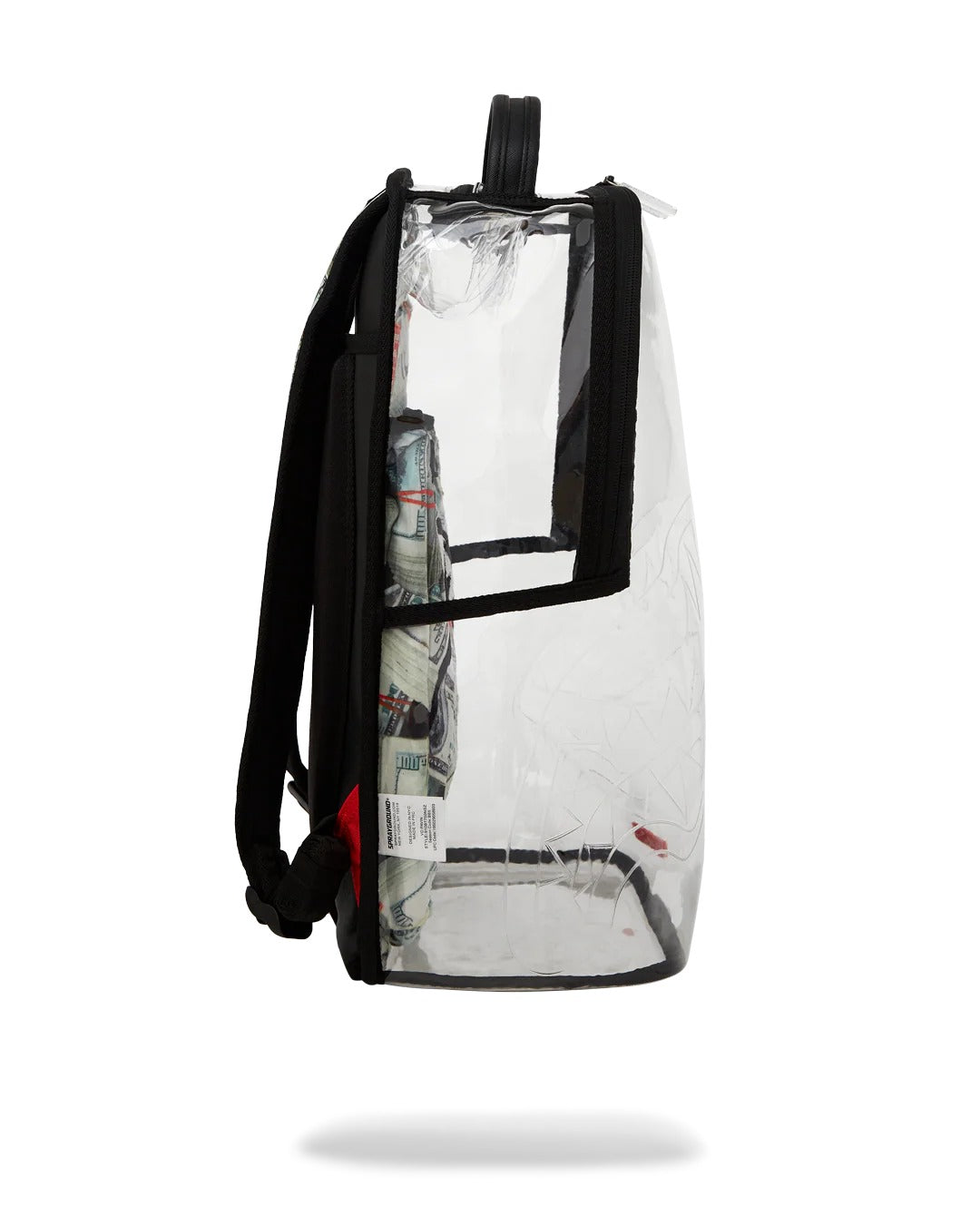 MONEY PILE DLXS CLEAR BACKPACK