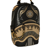 AI WONDERLAND GOLD AND BLACK BACKPACK