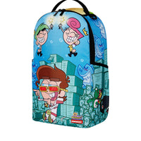 TIMMY SITTING ON MONEY CHAIR BACKPACK