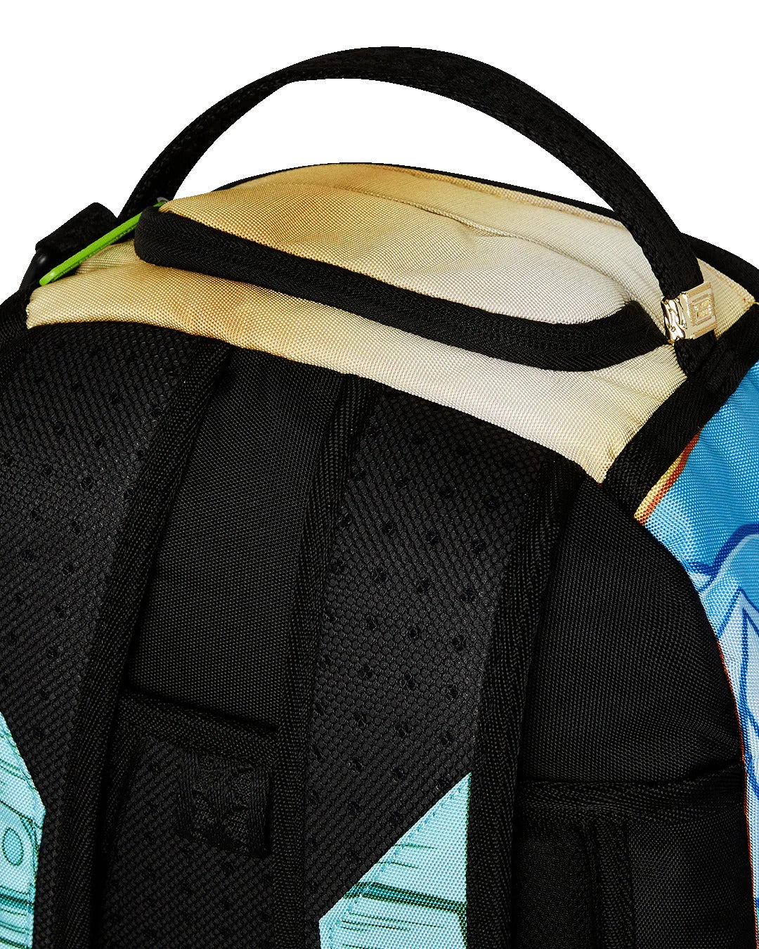 TIMMY SITTING ON MONEY CHAIR BACKPACK