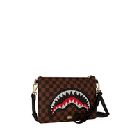 SAWTOOTH SHARKS IN PARIS CROSSOVER CLUTCH