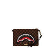 SAWTOOTH SHARKS IN PARIS CROSSOVER CLUTCH