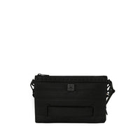 AI WONDERLAND GOLD AND BLACK CROSSOVER CLUTCH