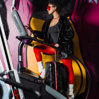 PRINTED ZIPPER SHARK CARRY-ON LUGGAGE