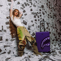 PURPLE SHARK SHARKS IN PARIS FULL-SIZE LUGGAGE