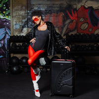 PRINTED ZIPPER SHARK FULL-SIZE LUGGAGE