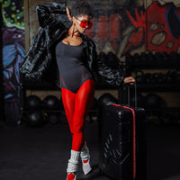 PRINTED ZIPPER SHARK FULL-SIZE LUGGAGE