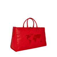 JAMES GLOBAL RED PYRAMID LARGE DUFFLE