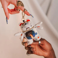 UFO SPACED OUT BEAR KEYCHAIN