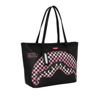 SHARK CENTRAL BREAKUP CHECK SORBET GREY TOTE