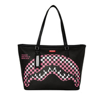SHARK CENTRAL BREAKUP CHECK SORBET GREY TOTE