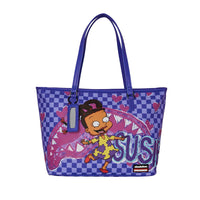 SUSIE CRAYON SHARK MESSENGER TOTE