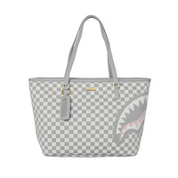 KNIT SHARKS IN PARIS IN CREAM TOTE