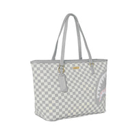 KNIT SHARKS IN PARIS IN CREAM TOTE