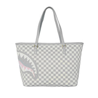 KNIT SHARKS IN PARIS IN CREAM TOTE