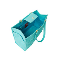 TIFF BLUE STUD TORTUGA TOTE