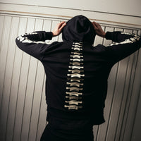 GLOW IN THE DARK SHARK BONE DOUBLE FULL-ZIP