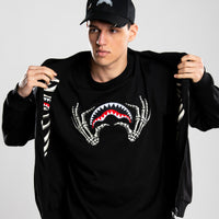 GLOW IN THE DARK SHARK BONE DOUBLE FULL-ZIP