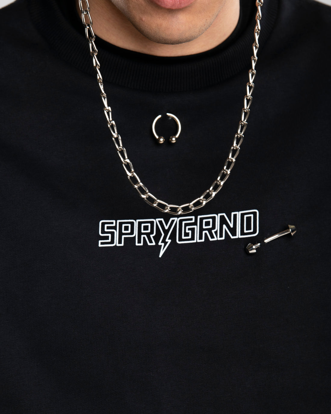 SPRAYGROUND PIERCING CREWNECK
