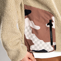 CAMO TEDDY CREWNECK