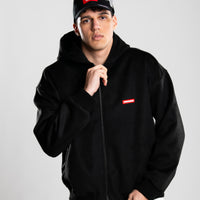 VELOUR FABRIC FULL-ZIP JACKET