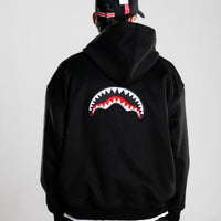 VELOUR FABRIC FULL-ZIP JACKET