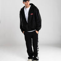 VELOUR FABRIC FULL-ZIP JACKET