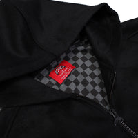 VELOUR FABRIC FULL-ZIP JACKET