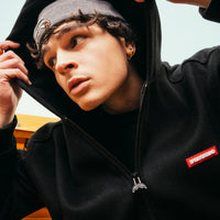 VELOUR FABRIC FULL-ZIP JACKET