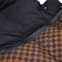 GREY CHECK DOWN JACKET