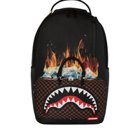 BAG OF MONEY ON FIRE BACKPACK