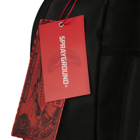 BAG OF MONEY ON FIRE BACKPACK