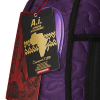 AI QUILTED IRIDESCENT BACKPACK